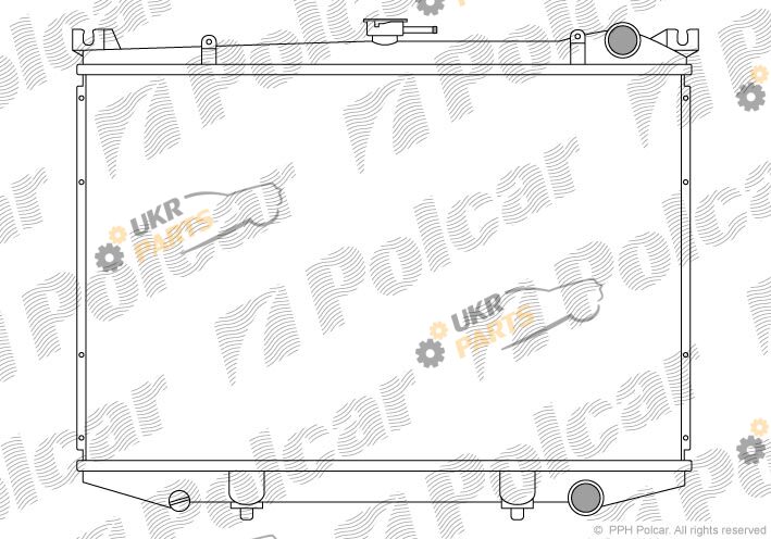 Радиатор охлаждения двигателя Polcar 276808-2
