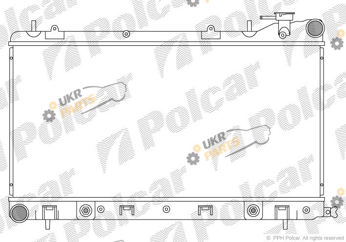 Радиатор охлаждения двигателя Polcar 721108-2