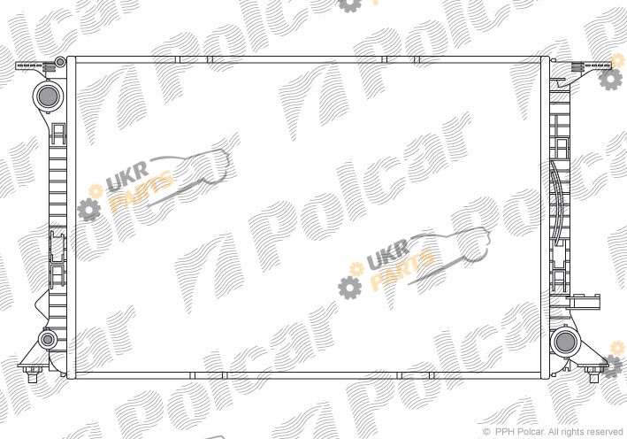 Радиатор охлаждения двигателя Polcar 1337081X