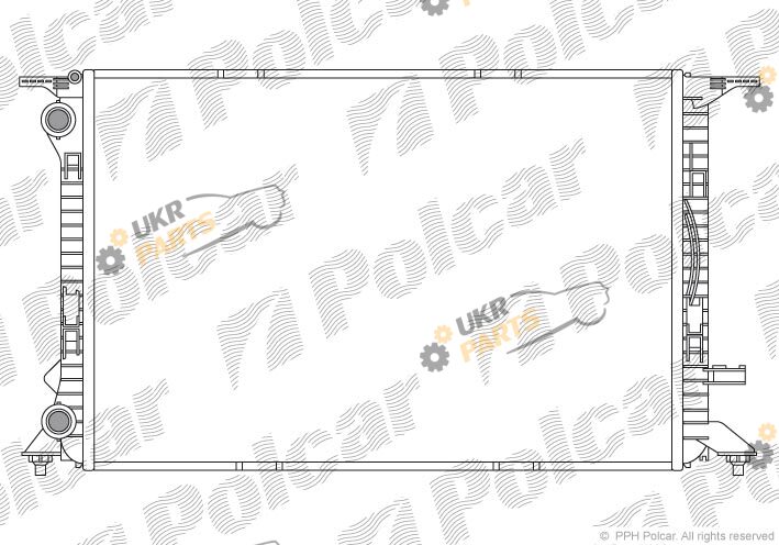 Радиатор охлаждения двигателя Polcar 1337084X