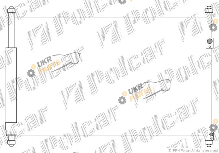 Радиатор кондиционера Polcar 7426K81K