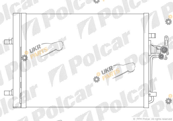 Радиатор кондиционера Polcar 9082K8C1