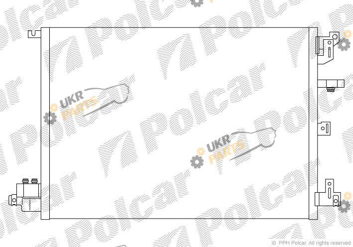 Радиатор кондиционера Polcar 9090K8C2