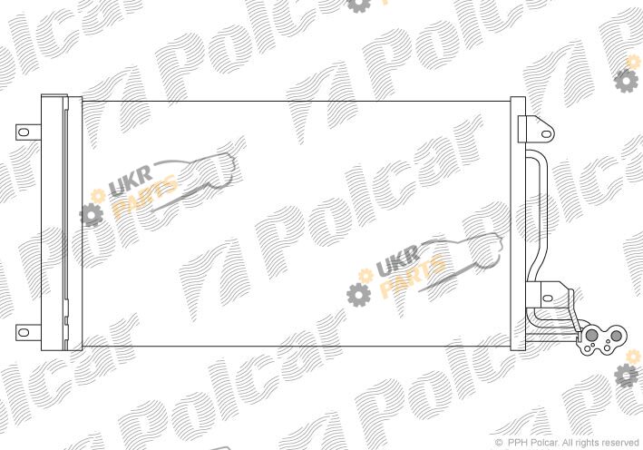Радиатор кондиционера Polcar 9533K8C1