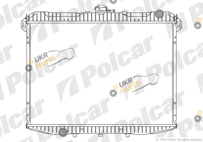 Радиатор охлаждения двигателя Polcar 277008-2