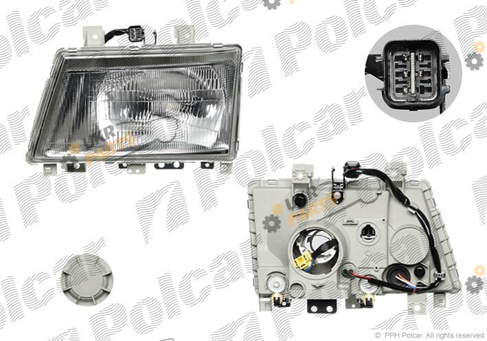 Основная фара Polcar 529609-E
