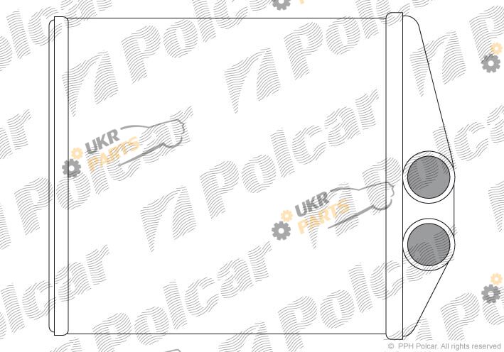 Радиатор печки Polcar 5556N8-1