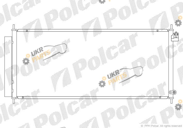 Радиатор кондиционера Polcar 3835K8C2
