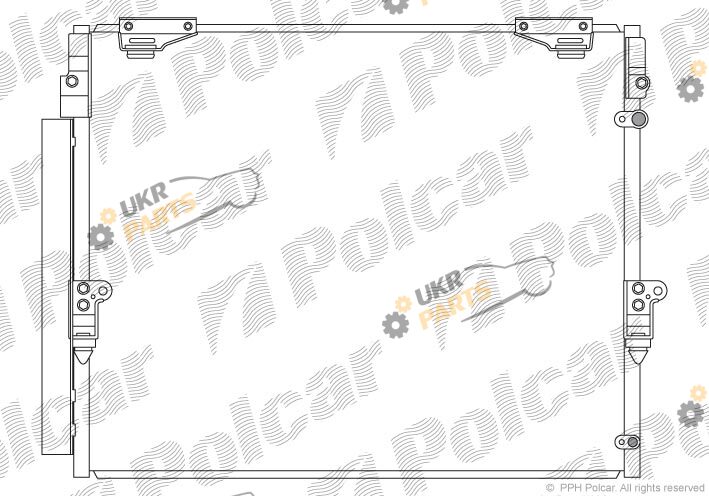 Радиатор кондиционера Polcar 8184K8C1