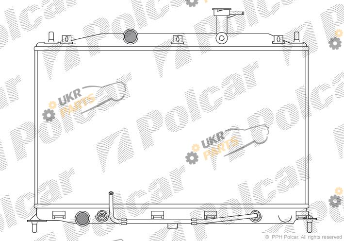 Радиатор охлаждения двигателя Polcar 400908-3