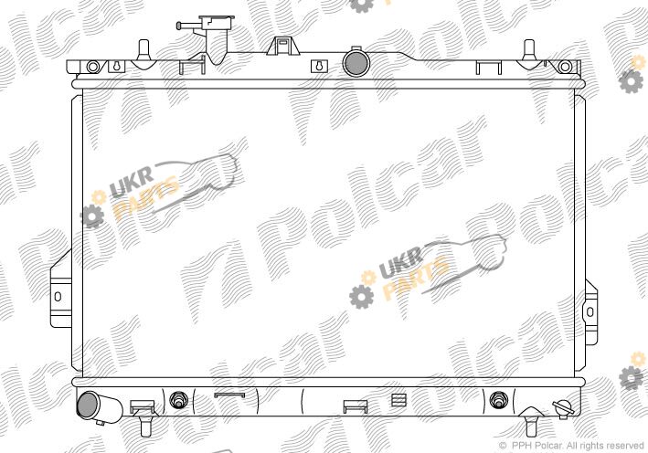 Радиатор охлаждения двигателя Polcar 403508-1