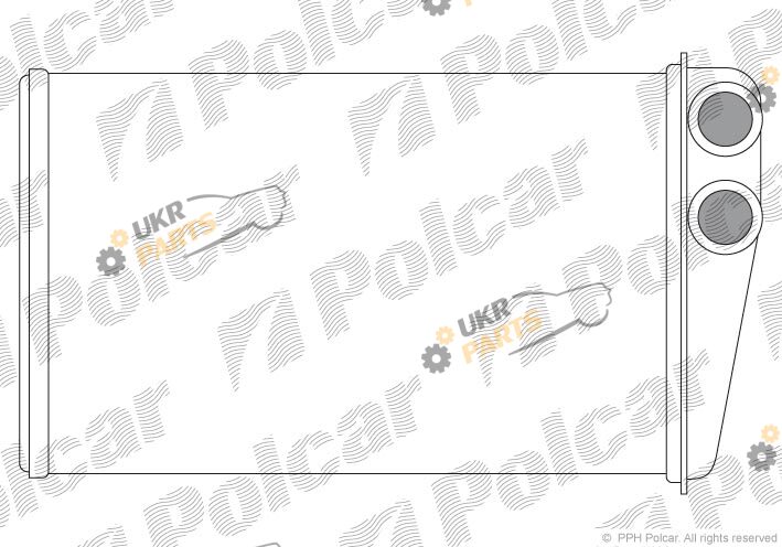 Радиатор печки Polcar 6012N8-2