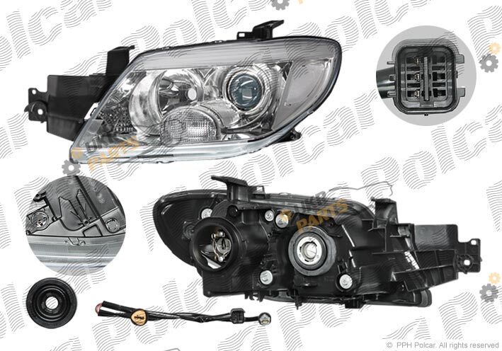 Основная фара Polcar 526509-E