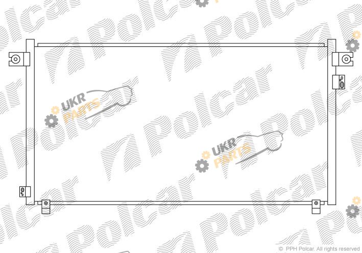 Радиатор кондиционера Polcar 2777K83K