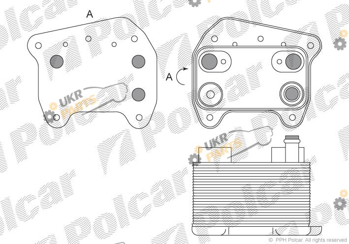 Масляный радиатор Polcar 5003L82X