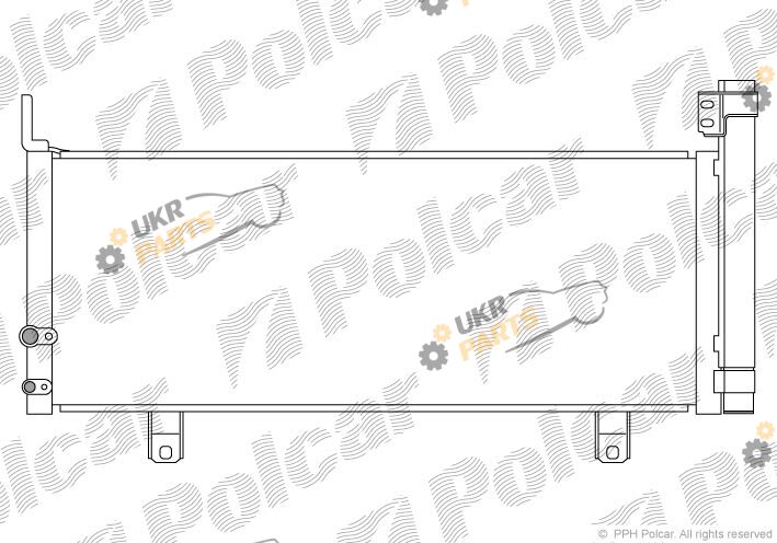 Радиатор кондиционера Polcar 8138K8C3