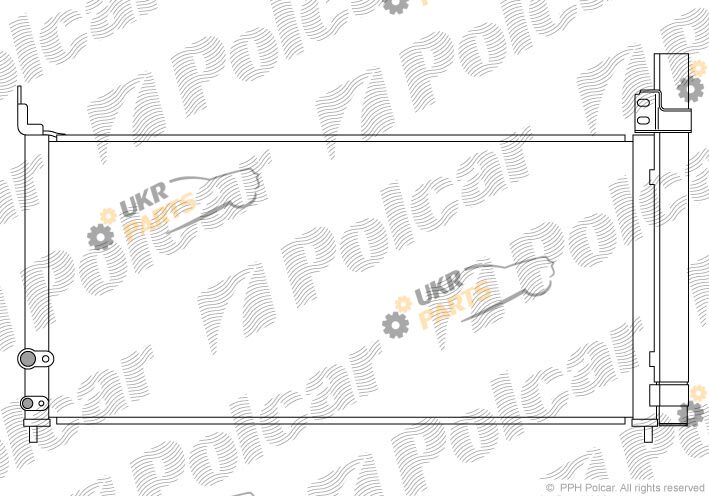 Радиатор кондиционера Polcar 8162K8C2