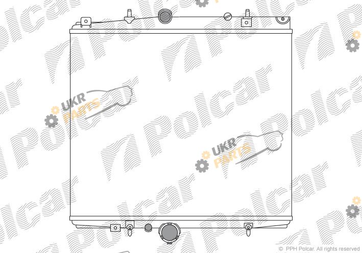 Радиатор охлаждения двигателя Polcar 238108A1