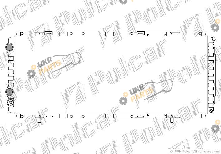 Радиатор охлаждения двигателя Polcar 570208A4