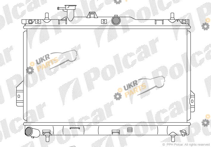 Радиатор охлаждения двигателя Polcar 403508