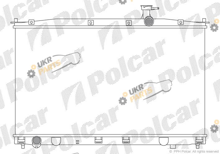Радиатор охлаждения двигателя Polcar 4051082X