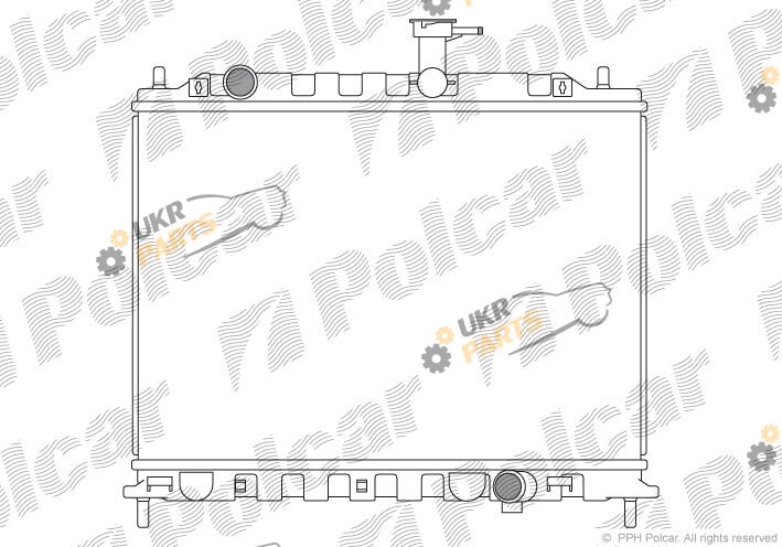 Радиатор охлаждения двигателя Polcar 4117083X