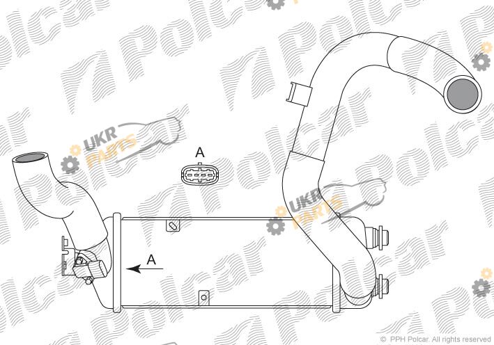 Интеркулер Polcar 4117J81X