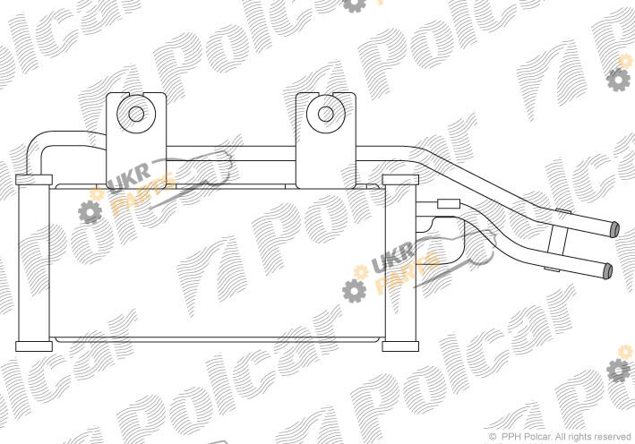 Масляный радиатор polcar 4026L82X