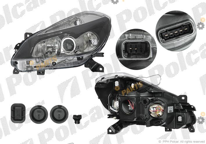 Основная фара Polcar 6055098V