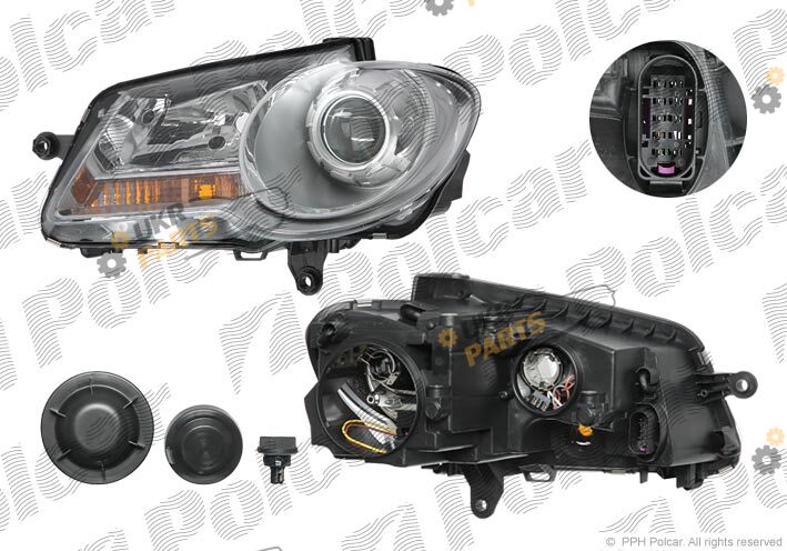 Основная фара Polcar 957909-E