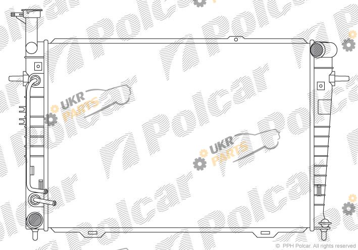 Радиатор охлаждения двигателя Polcar 4047083X