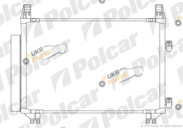 Радиатор кондиционера Polcar 8105K8C2