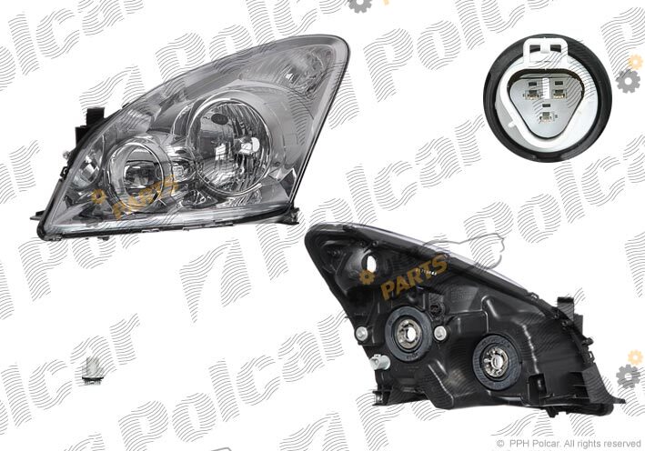Основная фара Polcar 818609-E