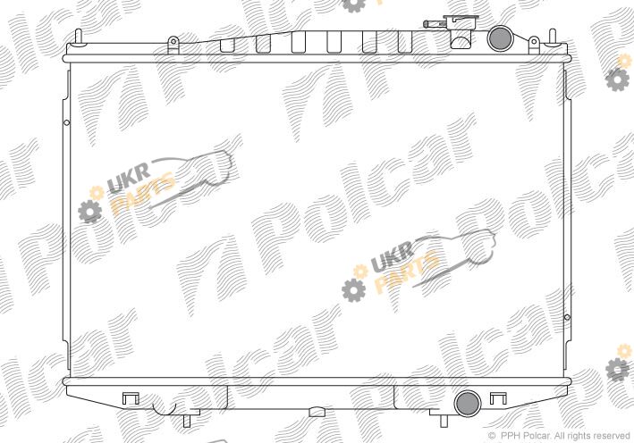 Радиатор охлаждения двигателя Polcar 279608-1