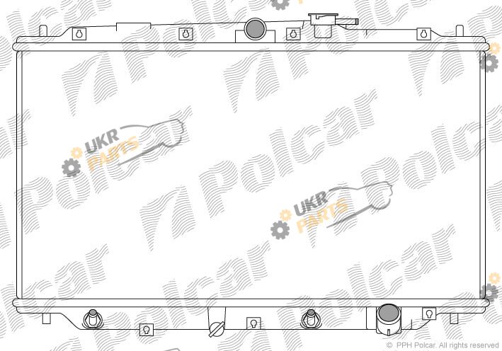 Радиатор охлаждения двигателя Polcar 382008-4
