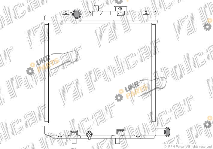 Радиатор охлаждения двигателя Polcar 457008-1