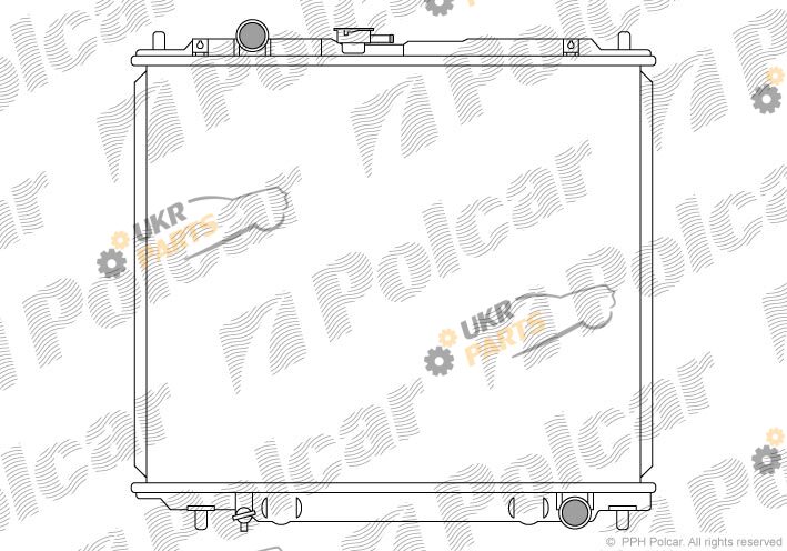 Радиатор охлаждения двигателя Polcar 527208-3