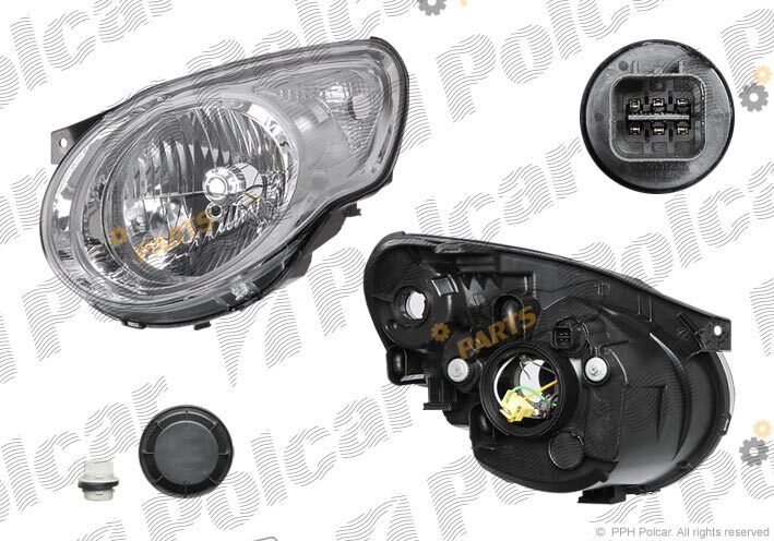 Основная фара Polcar 410710-E