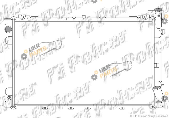 Радиатор охлаждения двигателя Polcar 277508-1