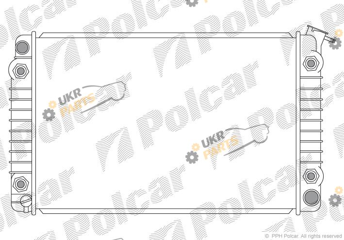 Радиатор охлаждения двигателя Polcar 253008-3
