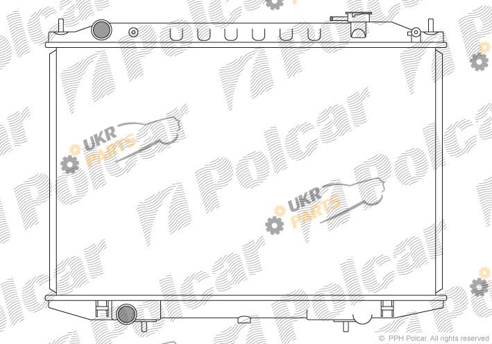 Радиатор охлаждения двигателя Polcar 279708-1