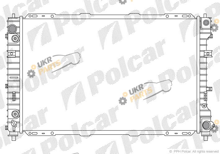 Радиатор охлаждения двигателя Polcar 325108-1