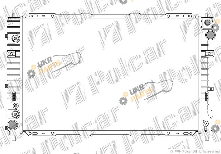 Радиатор охлаждения двигателя Polcar 325108-3