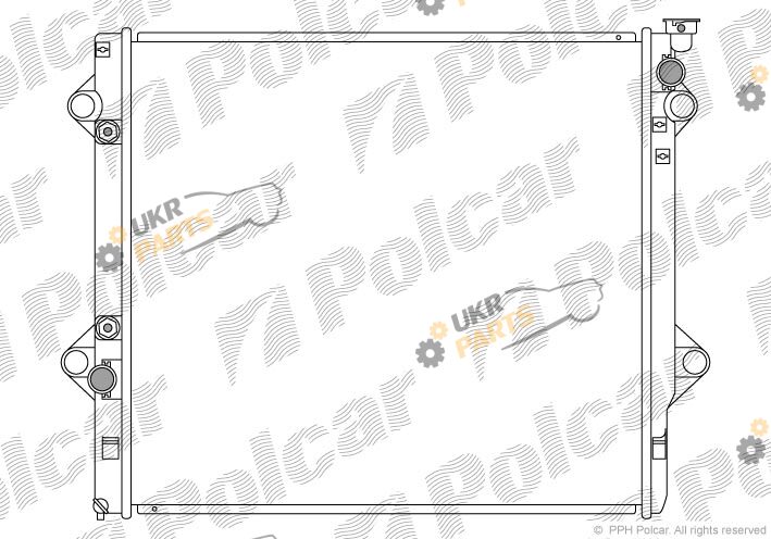 Радиатор охлаждения двигателя Polcar 819108-2
