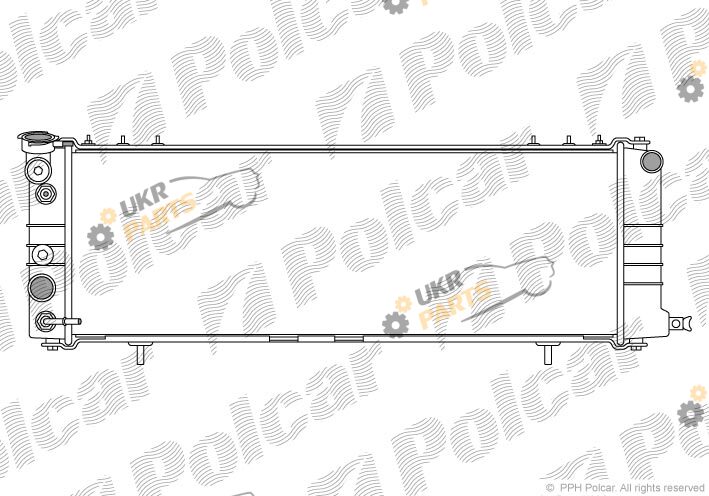 Радиатор охлаждения двигателя Polcar 240408-1