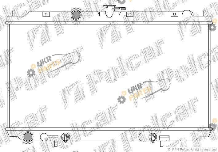 Радиатор охлаждения двигателя Polcar 273408-2