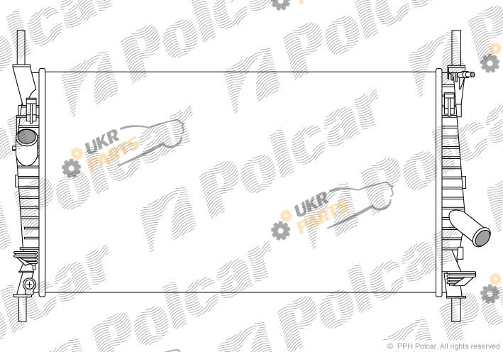 Радиатор охлаждения двигателя Polcar 3247084K