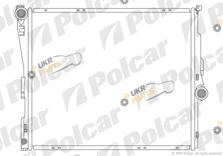 Радиатор охлаждения двигателя Polcar 205508-1