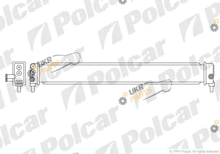 Радиатор охлаждения двигателя Polcar 816208-3