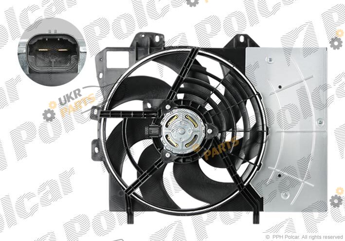 Вентилятор охлаждения двигателя Polcar 231623W2